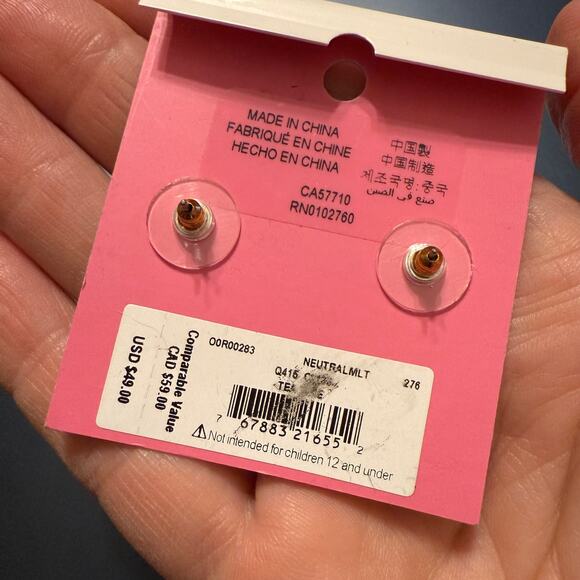 NWT Kate Spade Tea Time Cup and Teapot Stud Earrings - Picture 5 of 5